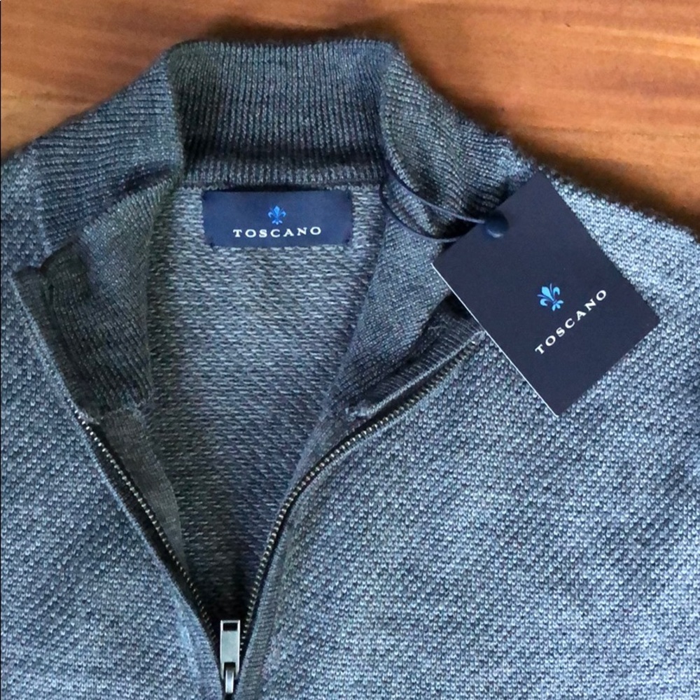 Quarter zipper wool blend pullover - Picture 2 of 3